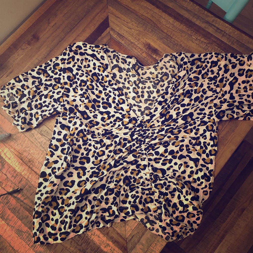 Zebra print top
